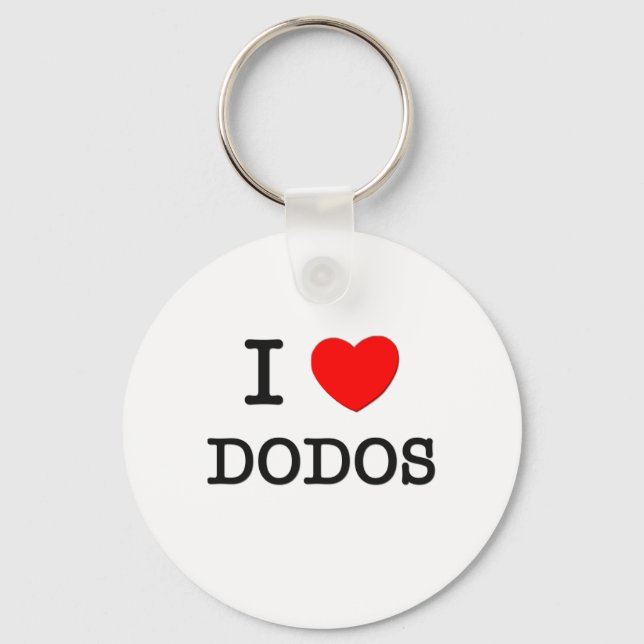 I LIEBE DODOS SCHLÜSSELANHÄNGER (Vorderseite)