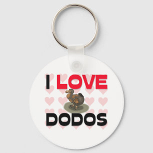 I Liebe Dodos Schlüsselanhänger