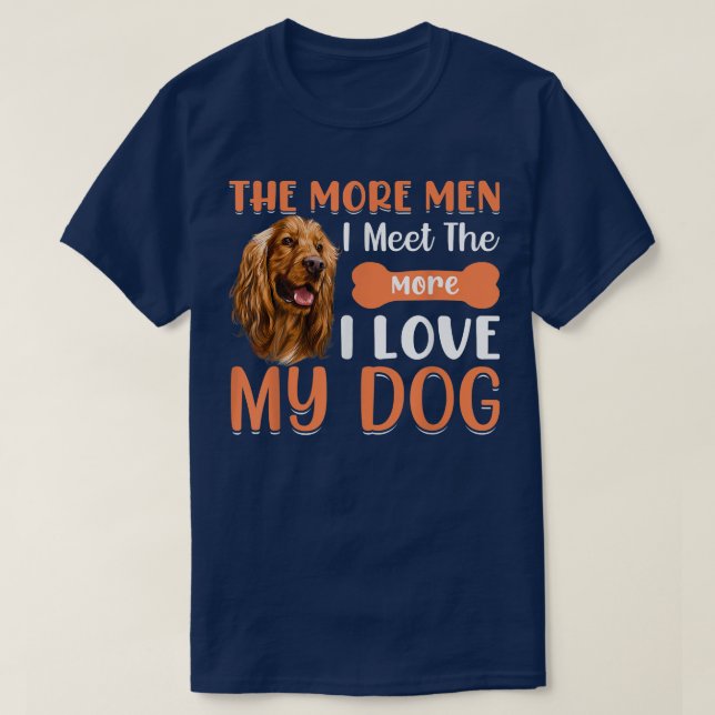 I Liebe Dog Cocker Spaniel Funny Dog Eigentümer Lo T-Shirt (Design vorne)