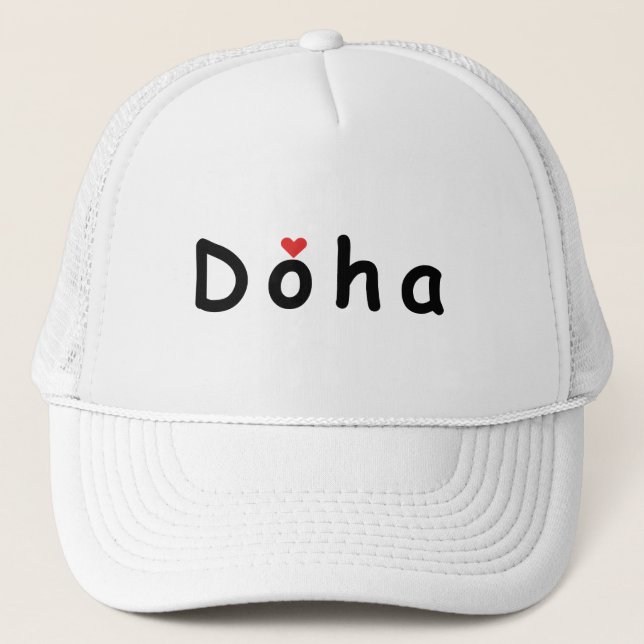 I Liebe Doha Truckerkappe (Vorderseite)