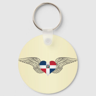 I Liebe Dominikanische Republik - Flügel Schlüsselanhänger