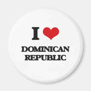 I Liebe-Dominikanische Republik Magnet