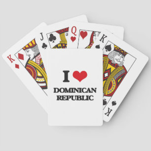 I Liebe-Dominikanische Republik Spielkarten