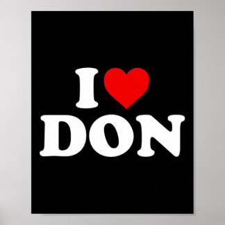 I Liebe Don - Herz Poster