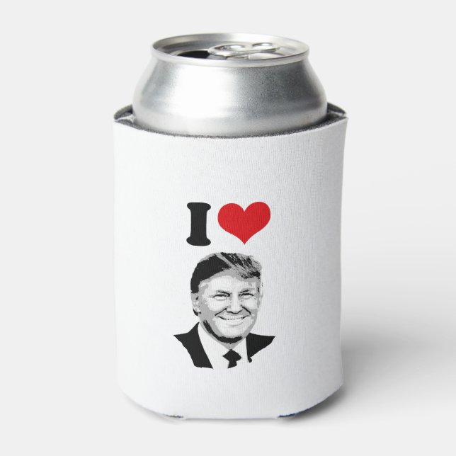 I Liebe Donald Trump Dosenkühler (Kanne Vorderseite)