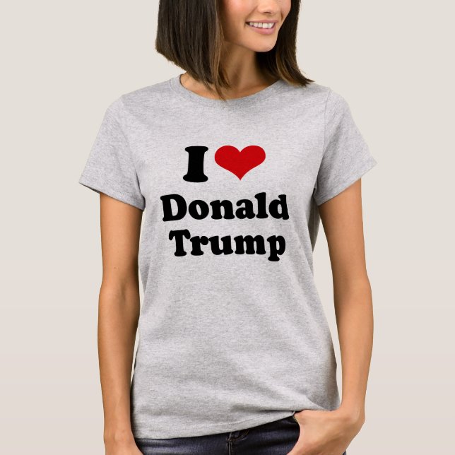 I Liebe Donald Trump für Präsidenten - .png T-Shirt (Vorderseite)