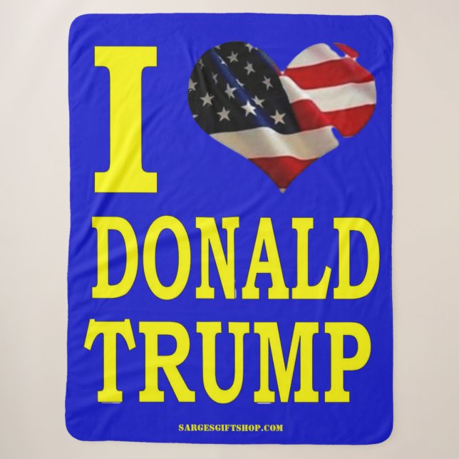 I LIEBE DONALD TRUMP SHERPADECKE (Vorderseite)
