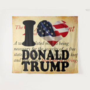 I LIEBE DONALD TRUMP WANDTEPPICH
