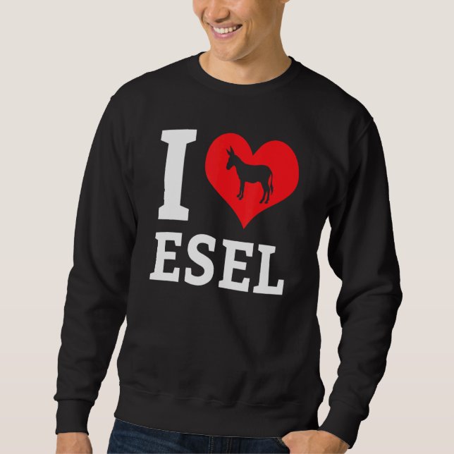 I Liebe Donkeys Mule Farm Animal Bauer Zoo Pet Hor Sweatshirt (Vorderseite)