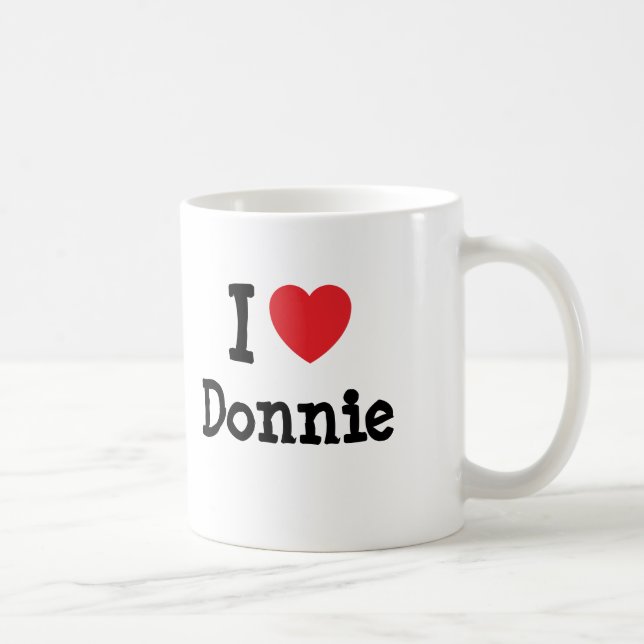 I Liebe Donnie Herzlicher T - Shirt Kaffeetasse (Rechts)