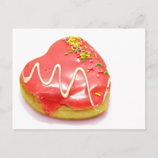 I Liebe Donut Postkarte (Vorderseite)