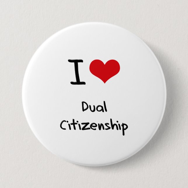 I Liebe-Doppelstaatsbürgerschaft Button (Vorderseite)