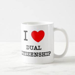 I Liebe-Doppelstaatsbürgerschaft Kaffeetasse