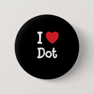 I Liebe Dot-Herz-T - Shirt Button