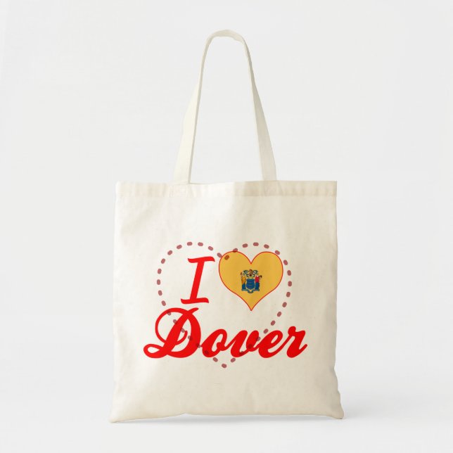 I Liebe Dover, New-Jersey Tragetasche (Vorne)