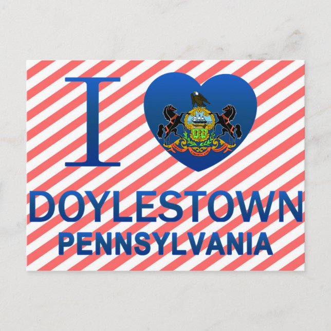 I Liebe Doylestown, PA Postkarte (Vorderseite)