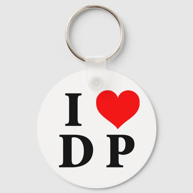 I LIEBE DP SCHLÜSSELANHÄNGER (Vorderseite)