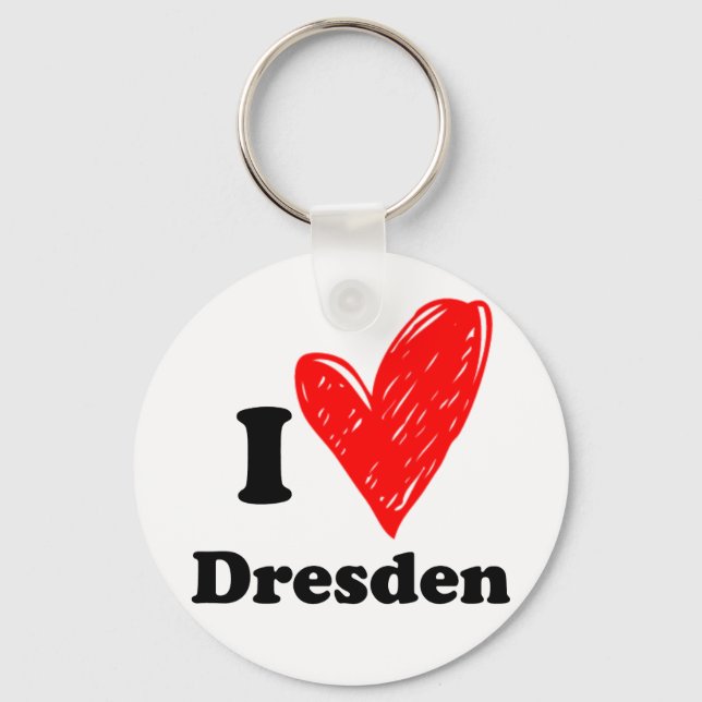I Liebe Dresden Schlüsselanhänger (Vorderseite)