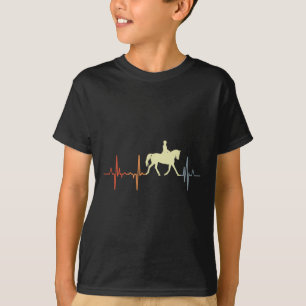 I Liebe Dressurreiten Reitsport Kardiogramm T-Shirt