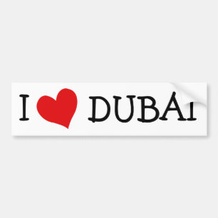 I LIEBE DUBAI AUTOAUFKLEBER
