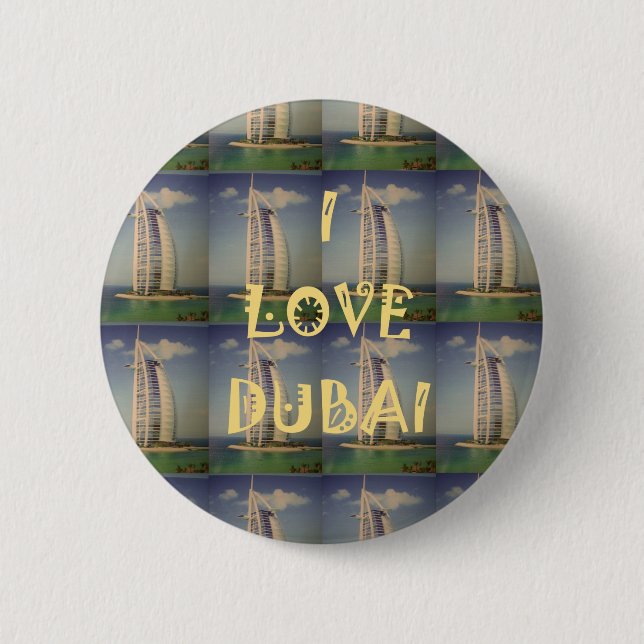 I Liebe Dubai Button (Vorderseite)