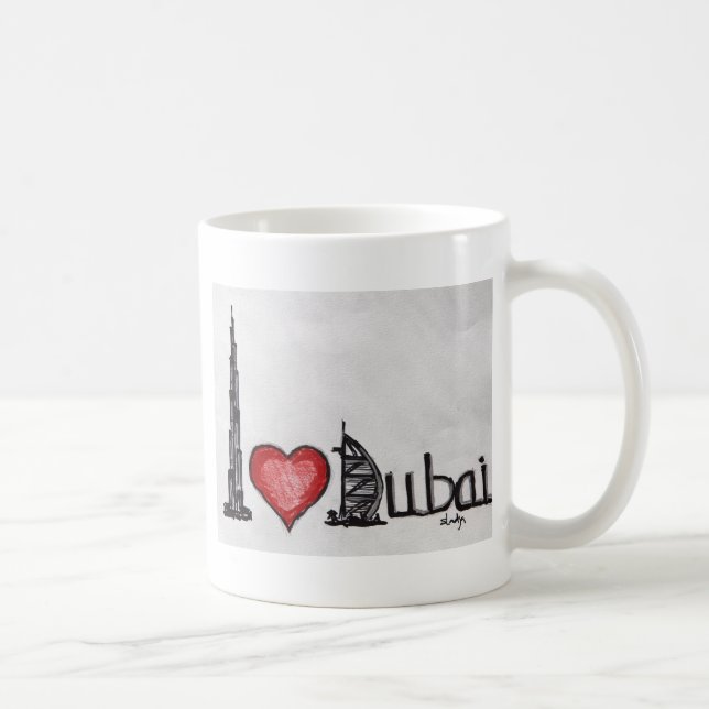 I Liebe Dubai Kaffeetasse (Rechts)