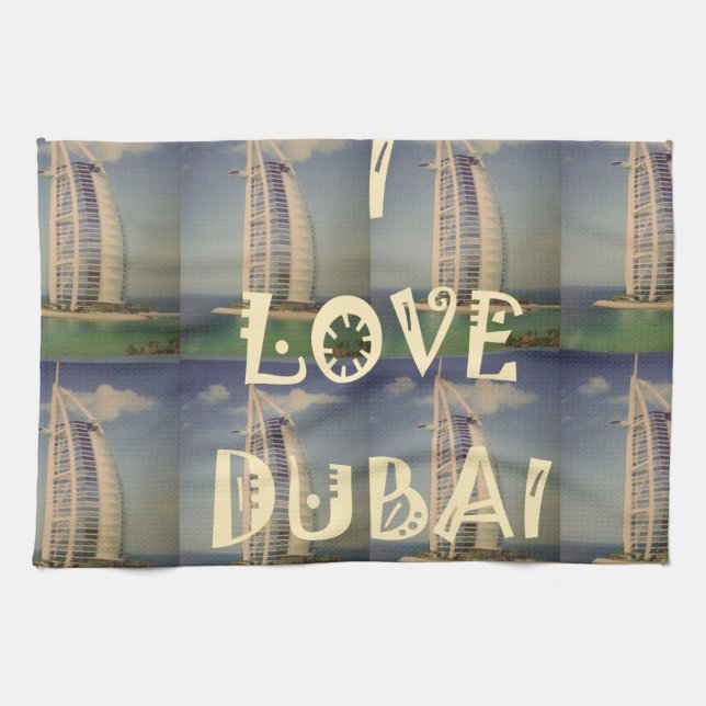 I Liebe Dubai Küchentuch (Horizontal)
