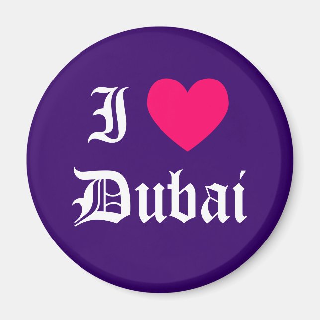 I Liebe Dubai Magnet (Vorne)