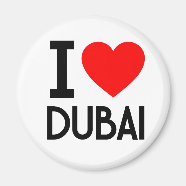 I Liebe Dubai Magnet (Vorne)