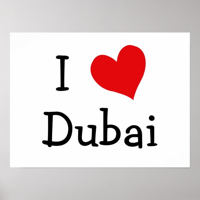I Liebe Dubai Poster (Vorne)
