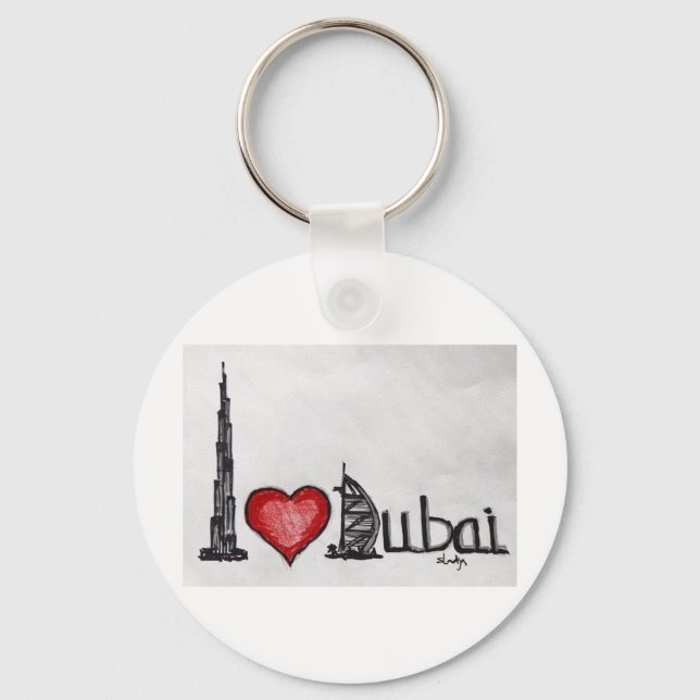 I Liebe Dubai Schlüsselanhänger (Vorderseite)