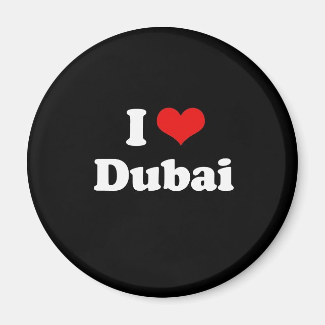I Liebe Dubai Tshirt Magnet (Vorne)