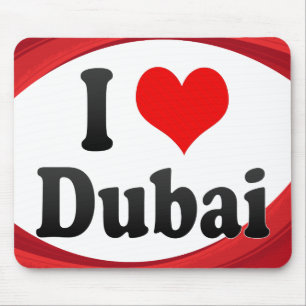 I Liebe Dubai, United Arab Emirates Mousepad