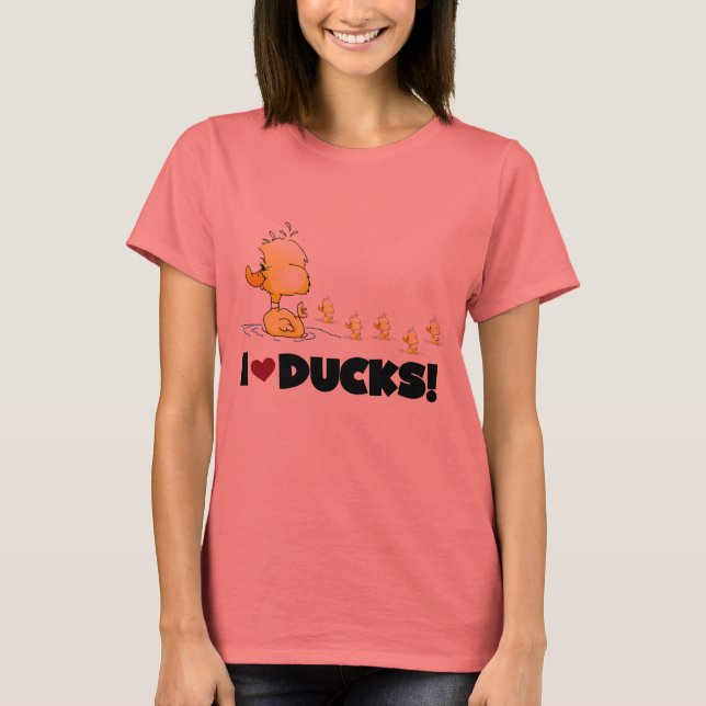 I Liebe Ducks Tshirts und Geschenke (Vorderseite)
