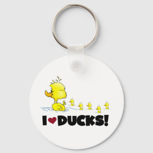 I Liebe Ducks Tshirts und Geschenke Schlüsselanhänger