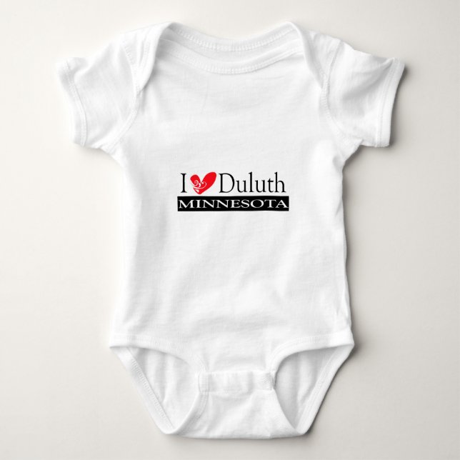 I Liebe Duluth Minnesota Baby Strampler (Vorderseite)