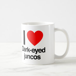 i Liebe dunkel-mit Augen Juncos Kaffeetasse