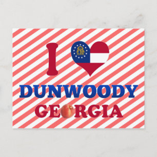 I Liebe Dunwoody, Georgia Postkarte