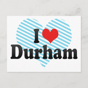 I Liebe Durham Postkarte