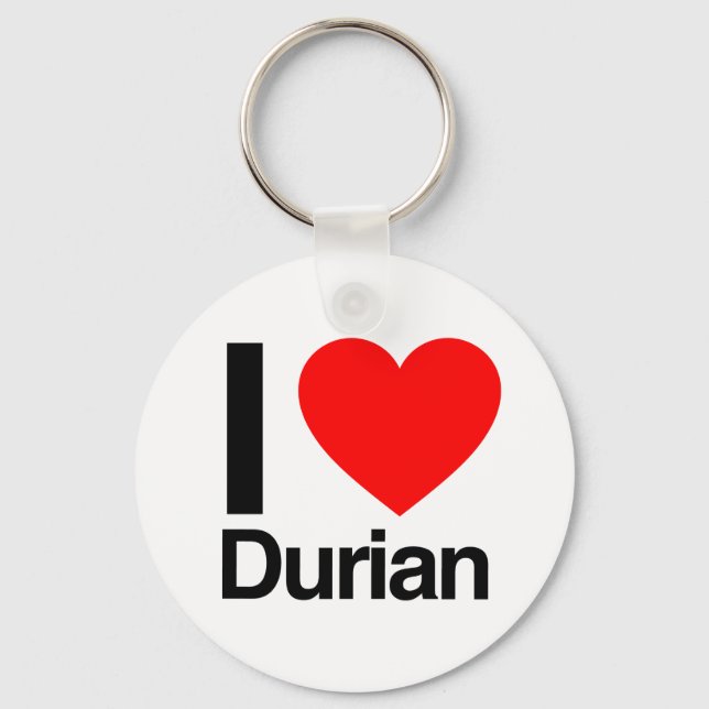 i Liebe durian Schlüsselanhänger (Vorderseite)