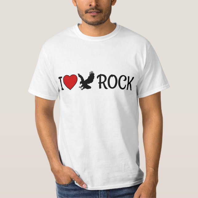 I Liebe Eagle Rock California Rotes Herz T-Shirt (Vorderseite)