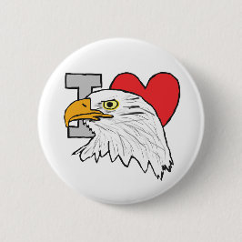 I Liebe Eagles Button