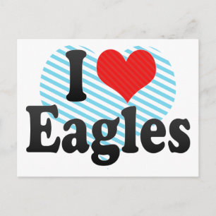 I Liebe Eagles Postkarte