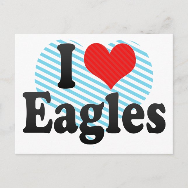 I Liebe Eagles Postkarte (Vorderseite)