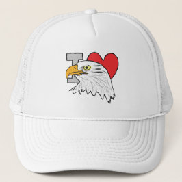 I Liebe Eagles Truckerkappe