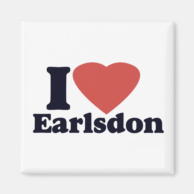 I Liebe Earlsdon Kühlschrankmagnet (Vorne)