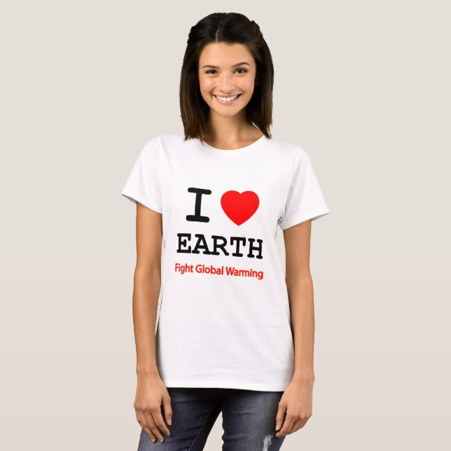 I Liebe Earth T-Shirt (Vorne ganz)
