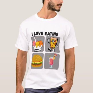 I Liebe Eating T-Shirt