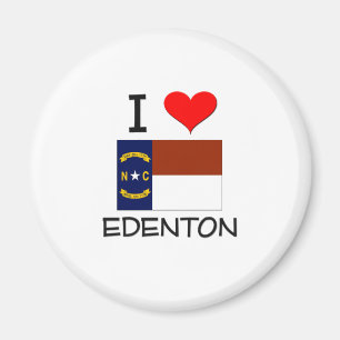 I Liebe Edenton Nord-Carolina Magnet