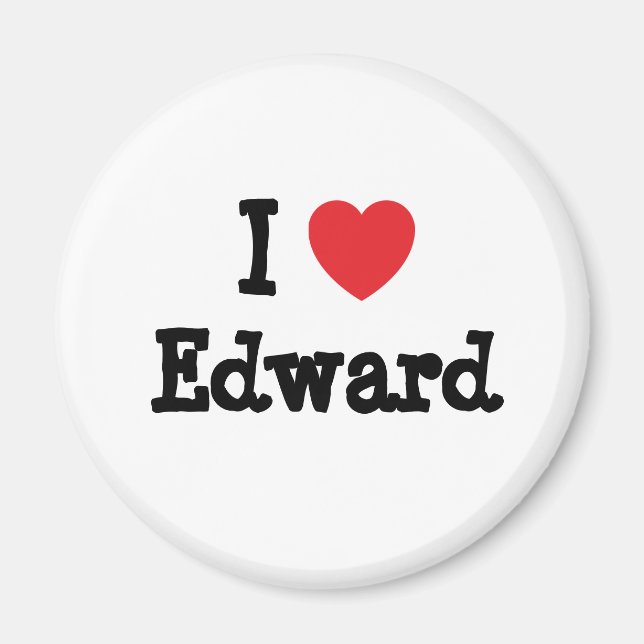 I Liebe Edward T - Shirt Magnet (Vorne)